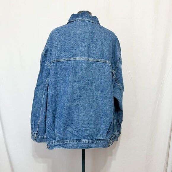 Levi's NWT Sz 1X Light Indigo Plus How About It Baggy Denim Trucker Jean Jacket - Picture 6 of 14